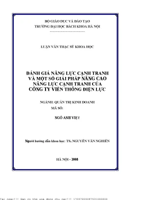Đánh Giá Năng Lực Cạnh Tranh và Giải Pháp Nâng Cao cho