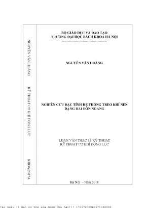 Nghiên cứu tính toán hệ thống treo khí nén cho ô tô