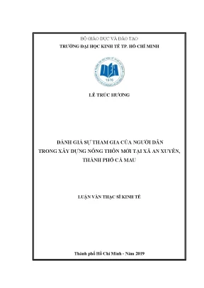 Đánh Giá Sự Tham Gia Của Người Dân Trong Xây Dựng Nông