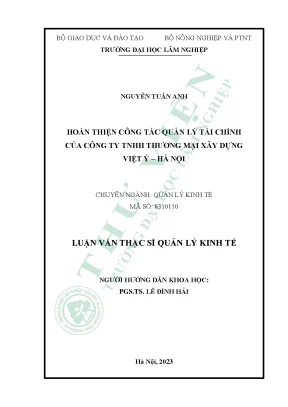 Nâng cao hiệu quả quản lý tài chính tại Công ty TNHH