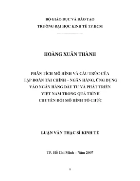 Phân Tích Mô Hình Tổ Chức Ngân Hàng Thương Mại Việt Nam
