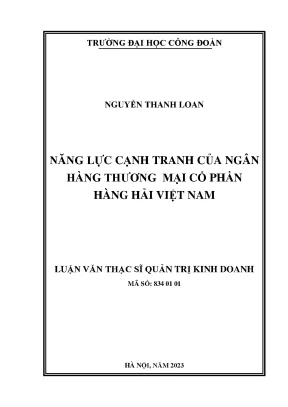Năng Lực Cạnh Tranh Của Ngân Hàng Thương Mại Cổ Phần