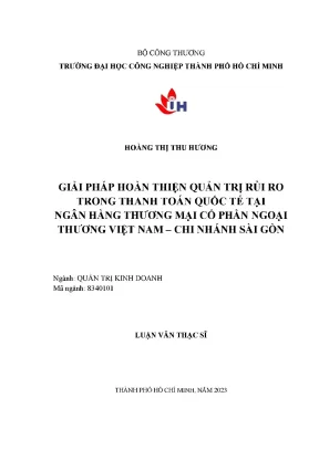 Giải Pháp Tối Ưu Quản Trị Rủi Ro Trong Thanh Toán Quốc