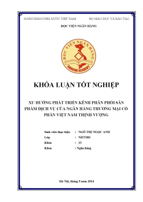 Phát Triển Kênh Phân Phối Sản Phẩm Dịch Vụ Ngân Hàng