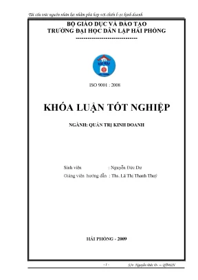 Tái Cấu Trúc Nguồn Nhân Lực Để Phù Hợp Với Chiến Lược