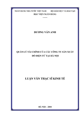 Quản Lý Tài Chính Hiệu Quả Cho Các Công Ty Sản Xuất Đồ