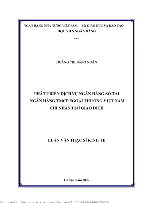 Phát Triển Ngân Hàng Số Tại Vietcombank: Xu Hướng và