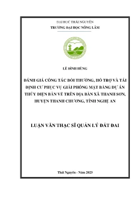 Đánh Giá Công Tác Bồi Thường và Tái Định Cư Dự Án Thủy