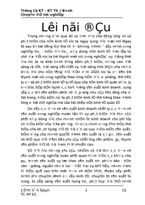 Chiến Lược Kinh Doanh Trong Ngành Nông Nghiệp Tại Thái Bình