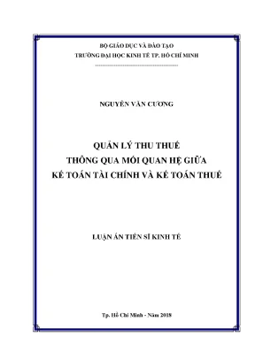 Quản lý thu thuế hiệu quả qua mối quan hệ kế toán tài