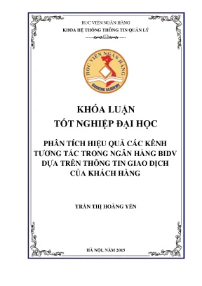 Phân Tích Hiệu Quả Kênh Tương Tác Ngân Hàng BIDV Dựa