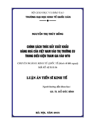Chính sách thúc đẩy xuất khẩu hàng hóa của Việt Nam vào