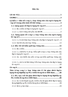 Công Tác Huy Động Vốn Ngân Hàng Thương Mại: Hiệu Quả và