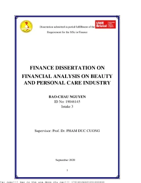 Phân Tích Tài Chính Ngành Mỹ Phẩm và Chăm Sóc Cá Nhân
