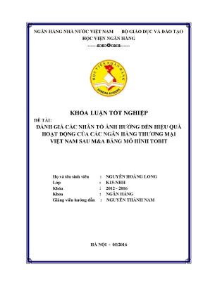 Đánh Giá Hiệu Quả Hoạt Động Của Ngân Hàng Thương Mại