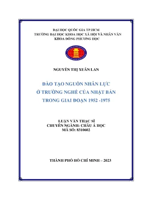 Đào Tạo Nguồn Nhân Lực Tại Trường Nghề Nhật Bản 