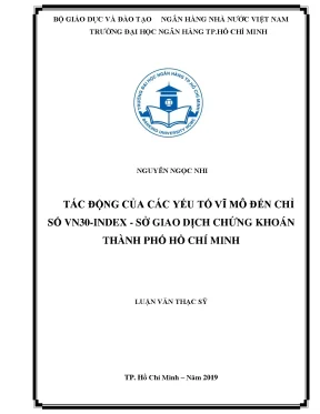 Tác Động Của Các Yếu Tố Vĩ Mô Đến Chỉ Số VN30-INDEX Tại