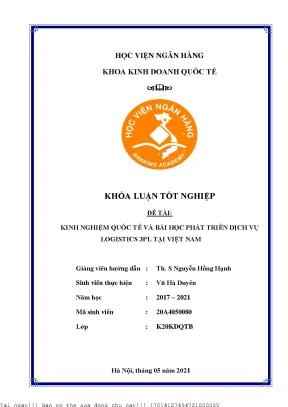 Kinh Nghiệm Phát Triển Dịch Vụ Logistics 3PL Tại Việt Nam