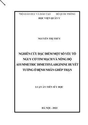 Nghiên Cứu Yếu Tố Nguy Cơ Tim Mạch và Nồng Độ ADMA ở