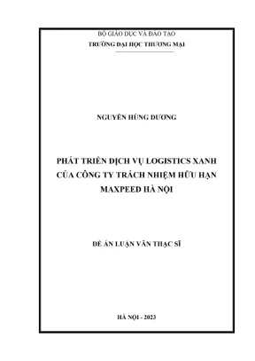 Phát Triển Dịch Vụ Logistics Xanh Tại Công Ty TNHH 
