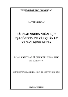 Đào Tạo Nguồn Nhân Lực Tại Công Ty Tư Vấn Quản Lý Và Xây