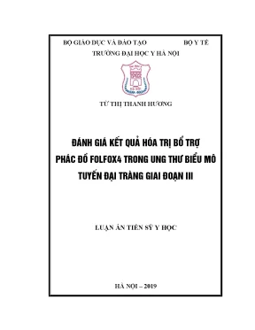 Nghiên Cứu Kết Quả Hóa Trị FOLFOX4 Trong Điều Trị Ung 