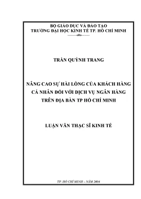 Nâng Cao Sự Hài Lòng Của Khách Hàng Cá Nhân Đối Với Dịch