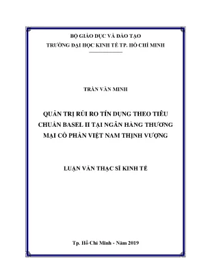 Quản trị rủi ro tín dụng theo tiêu chuẩn Basel II tại