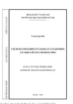 Nghiên Cứu Giảm Lực Cản Khí Động Tác Động Lên Tàu Chở