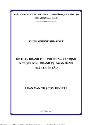 Kế Toán Doanh Thu, Chi Phí và Kết Quả Kinh Doanh tại