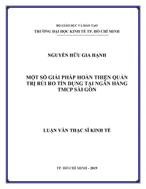 Giải Pháp Tối Ưu Quản Trị Rủi Ro Tín Dụng Tại Ngân Hàng