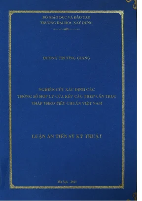Nghiên Cứu Xác Định Thông Số Hợp Lý Của Kết Cấu Thép Cần 