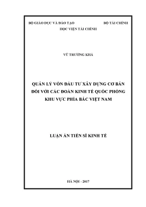 Quản Lý Vốn Đầu Tư Xây Dựng Cơ Bản Đối Với Các Đoàn Kinh
