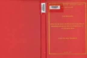 Nâng cao hiệu quả kế toán chi phí sản xuất và tính giá 