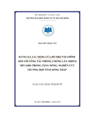 Đánh Giá Tác Động Hỗ Trợ Tài Chính Đối Với Phòng Chống
