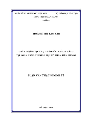 Chất lượng dịch vụ chăm sóc khách hàng tại Ngân hàng