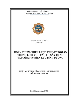 Chiến Lược Chuyển Đổi Số Trong Đầu Tư Xây Dựng Tại Công
