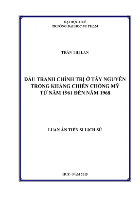 Đấu Tranh Chính Trị Ở Tây Nguyên Trong Kháng Chiến Chống