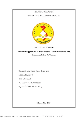 Ứng Dụng Blockchain Trong Tài Chính Thương Mại: Bài Học