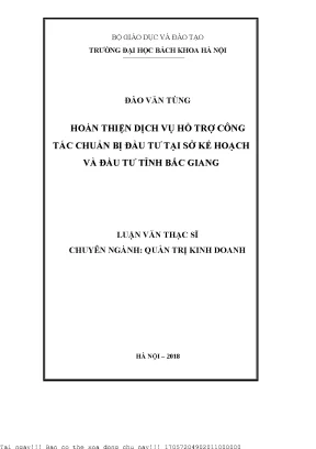 Hoàn thiện dịch vụ hỗ trợ đầu tư tại Bắc Giang