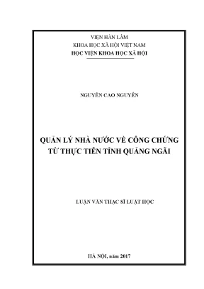 Quản Lý Nhà Nước Về Công Chứng Tại Tỉnh Quảng Ngãi: Thực