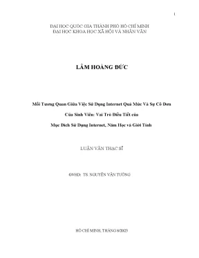 Mối Quan Hệ Giữa Việc Sử Dụng Internet Quá Mức và Sự Cô 