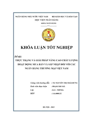 Giải Pháp Nâng Cao Chất Lượng Hoạt Động Mua Bán và Sáp