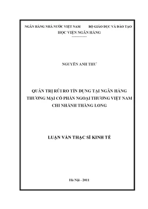Quản Trị Rủi Ro Tín Dụng Tại Ngân Hàng Thương Mại Cổ
