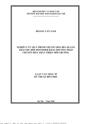 Nghiên Cứu Tái Chế Đĩa Quang Thải: Phương Pháp Thân
