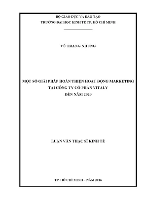 Giải Pháp Hoàn Thiện Hoạt Động Marketing Tại Công Ty Cổ