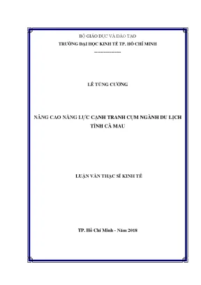 Nâng Cao Năng Lực Cạnh Tranh Du Lịch Tỉnh Cà Mau