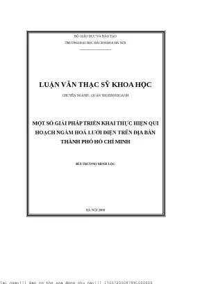 Giải Pháp Ngầm Hóa Lưới Điện Tại TP.HCM: Đề Xuất và Thực