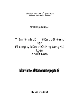 Thẩm Định Dự Án Đầu Tư Bất Động Sản Tại Công Ty Kiến 
