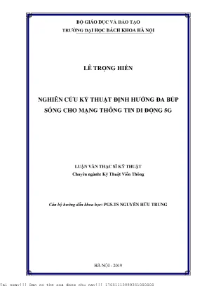 Nghiên Cứu Kỹ Thuật Định Hướng Đa Búp Sóng Cho Mạng 5G